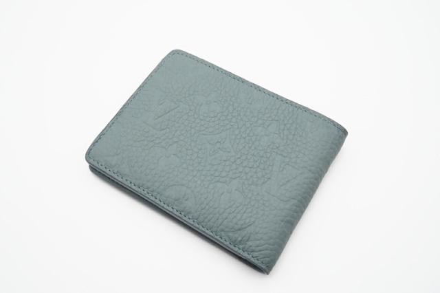 ★3日以内返品可★ 極美品 LOUIS VUITTON ルイ・ヴィトン トリヨン ポルトフォイユ ミュルティプル リバーストーン コンパクトウォレット ヴェール M14252 二つ折り財布 グレー トリヨンレザー メンズ_3