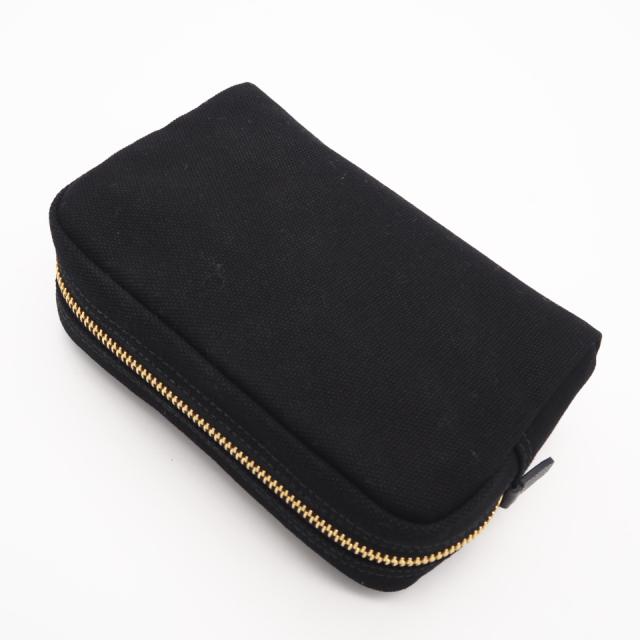 ★3日以内返品可★ 極美品 PRADA プラダ キャンバス カナパロゴ ポーチ NERO 1NA021 ポーチ ブラック・ホワイト キャンバス レディース_2