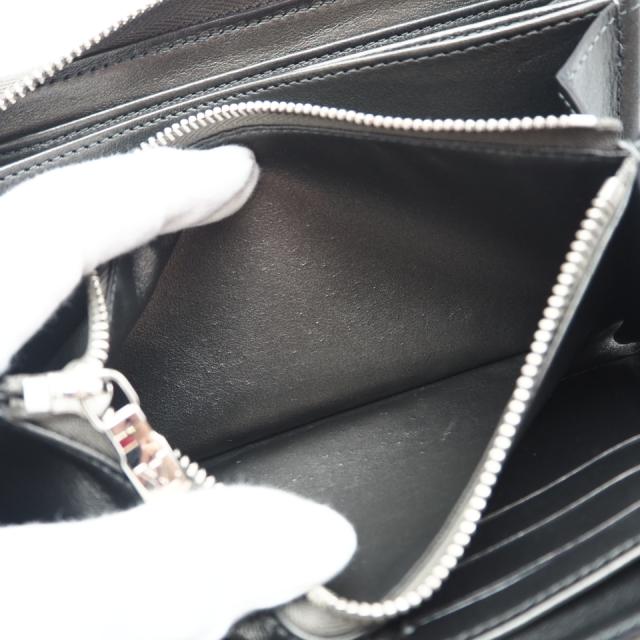 ★3日以内返品可★ 美品 LOUIS VUITTON ルイ・ヴィトン モノグラム ラムレザー ジッピーウォレット M81763 長財布 シルバー グレー レザー レディース_9
