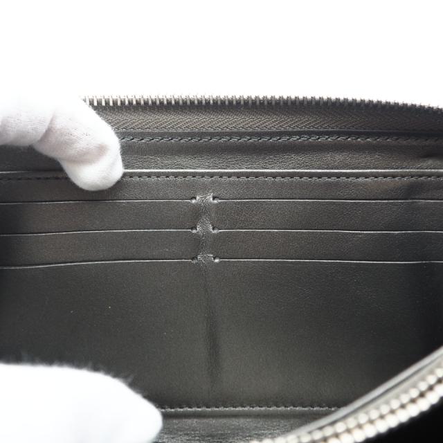 ★3日以内返品可★ 美品 LOUIS VUITTON ルイ・ヴィトン モノグラム ラムレザー ジッピーウォレット M81763 長財布 シルバー グレー レザー レディース_10