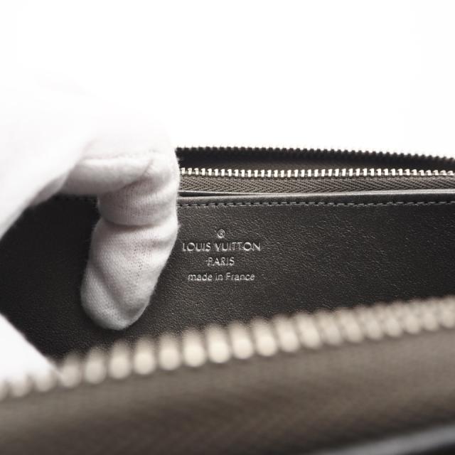★3日以内返品可★ 美品 LOUIS VUITTON ルイ・ヴィトン モノグラム ラムレザー ジッピーウォレット M81763 長財布 シルバー グレー レザー レディース_11