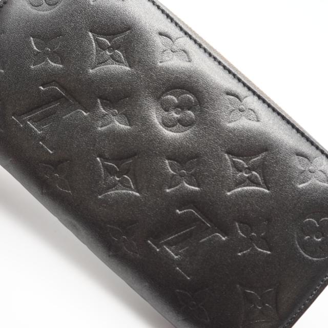 ★3日以内返品可★ 美品 LOUIS VUITTON ルイ・ヴィトン モノグラム ラムレザー ジッピーウォレット M81763 長財布 シルバー グレー レザー レディース_3
