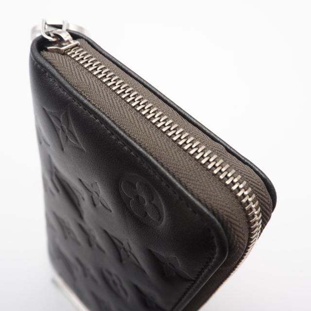 ★3日以内返品可★ 美品 LOUIS VUITTON ルイ・ヴィトン モノグラム ラムレザー ジッピーウォレット M81763 長財布 シルバー グレー レザー レディース_6