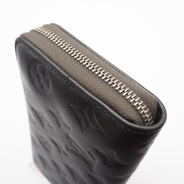 ★3日以内返品可★ 美品 LOUIS VUITTON ルイ・ヴィトン モノグラム ラムレザー ジッピーウォレット M81763 長財布 シルバー グレー レザー レディース_7