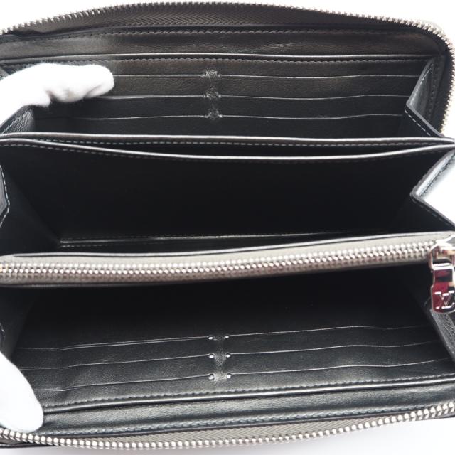 ★3日以内返品可★ 美品 LOUIS VUITTON ルイ・ヴィトン モノグラム ラムレザー ジッピーウォレット M81763 長財布 シルバー グレー レザー レディース_8