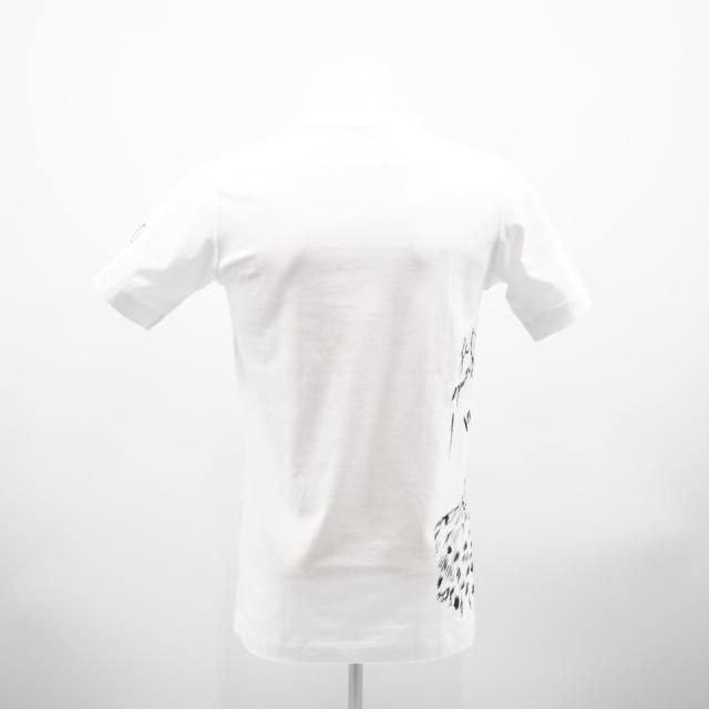 ★3日以内返品可★ 極美品 Dior ディオール コットン ディオール×レイモンド ペティボン プリントTシャツ XS XS 943J662A0533 半袖シャツ ホワイト ブラック コットン メンズ_2