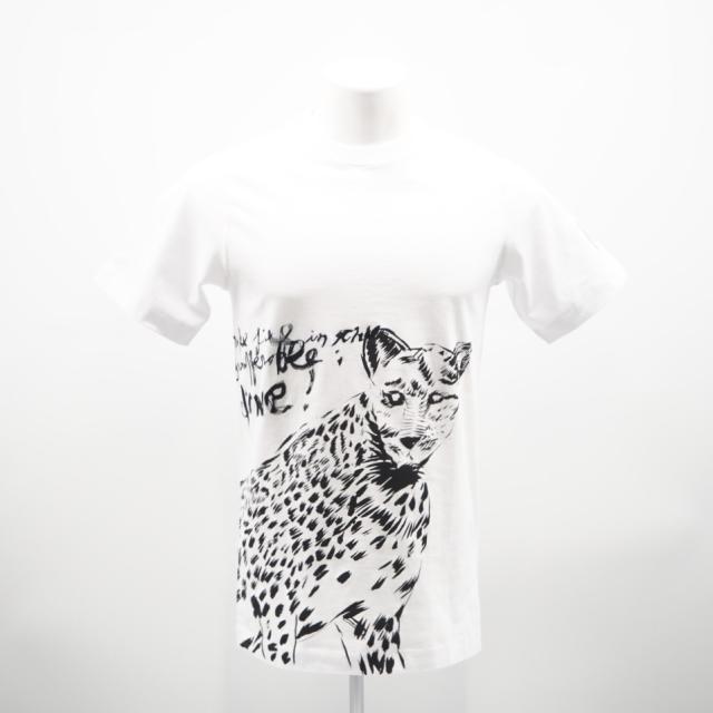 ★3日以内返品可★ 極美品 Dior ディオール コットン ディオール×レイモンド ペティボン プリントTシャツ XS XS 943J662A0533 半袖シャツ ホワイト ブラック コットン メンズ