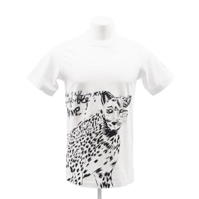 ★3日以内返品可★ 極美品 Dior ディオール コットン ディオール×レイモンド ペティボン プリントTシャツ XS XS 943J662A0533 半袖シャツ ホワイト ブラック コットン メンズ_1