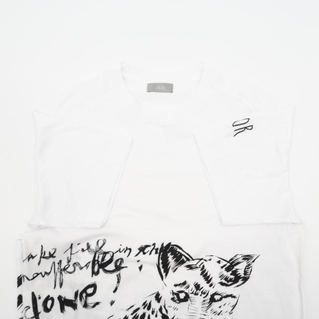★3日以内返品可★ 極美品 Dior ディオール コットン ディオール×レイモンド ペティボン プリントTシャツ XS XS 943J662A0533 半袖シャツ ホワイト ブラック コットン メンズ_5