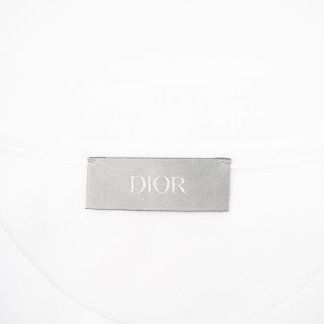 ★3日以内返品可★ 極美品 Dior ディオール コットン ディオール×レイモンド ペティボン プリントTシャツ XS XS 943J662A0533 半袖シャツ ホワイト ブラック コットン メンズ_9