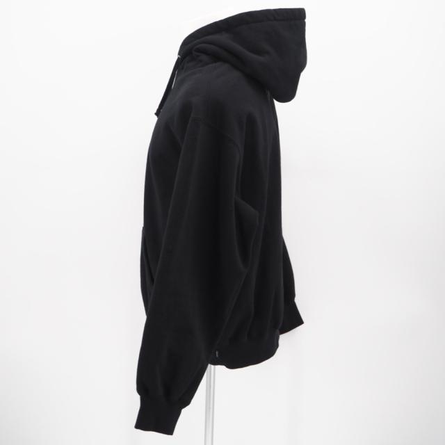 ★3日以内返品可★ 美品 Supreme シュプリーム コットン Satin Applique Hooded Sweatshirt パーカー プルオーバー フーディ ブラック 170/92A S S - パーカー ブラック ポリエステル レディース_3