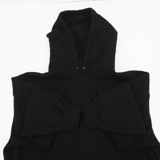 ★3日以内返品可★ 美品 Supreme シュプリーム コットン Satin Applique Hooded Sweatshirt パーカー プルオーバー フーディ ブラック 170/92A S S - パーカー ブラック ポリエステル レディース_5