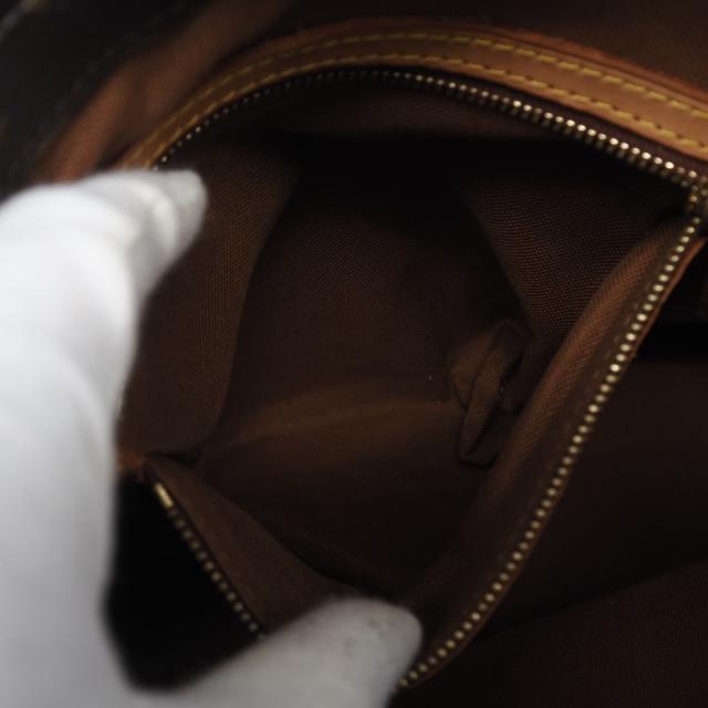 ★3日以内返品可★ LOUIS VUITTON ルイ・ヴィトン モノグラム カバピアノ M51148 ハンドバッグ ブラウン コーティングキャンバス レザー レディース
