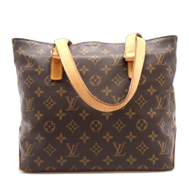 ★3日以内返品可★ LOUIS VUITTON ルイ・ヴィトン モノグラム カバピアノ M51148 ハンドバッグ ブラウン コーティングキャンバス レザー レディース