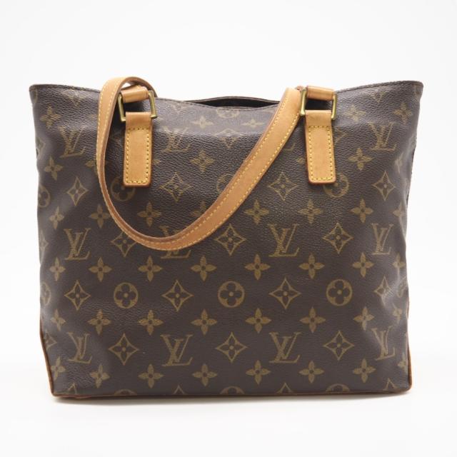 ★3日以内返品可★ LOUIS VUITTON ルイ・ヴィトン モノグラム カバピアノ M51148 ハンドバッグ ブラウン コーティングキャンバス レザー レディース
