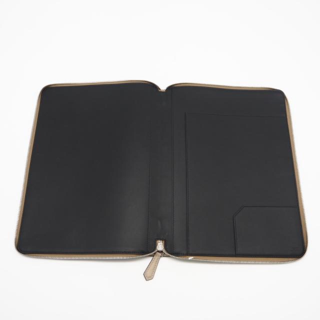 ★3日以内返品可★ 美品 FENDI フェンディ フェンディロゴ レザー クラッチバッグ 7N0167 クラッチバッグ ベージュ レザー メンズ_9