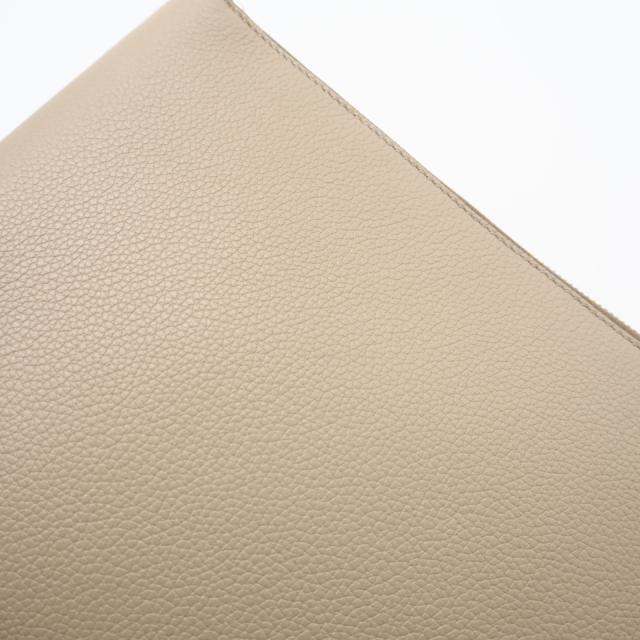 ★3日以内返品可★ 美品 FENDI フェンディ フェンディロゴ レザー クラッチバッグ 7N0167 クラッチバッグ ベージュ レザー メンズ_3