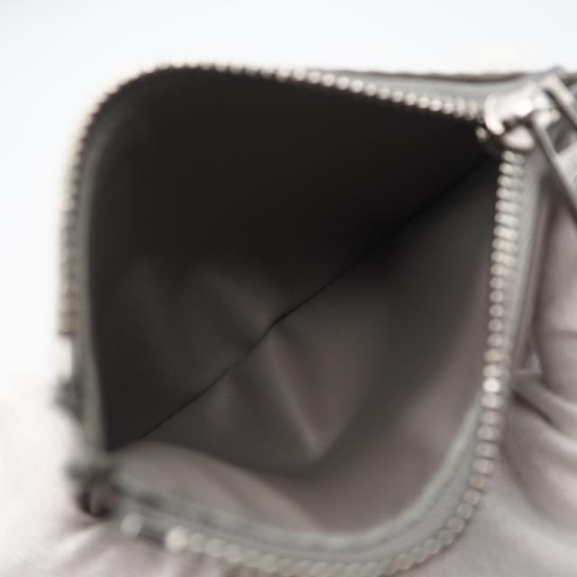 ★3日以内返品可★ 美品 LOEWE ロエベ テクスチャードクラシックカーフ スリム コンパクト ウォレット シェルグレー C779W73X01 二つ折り財布 グレー レザー レディース_11