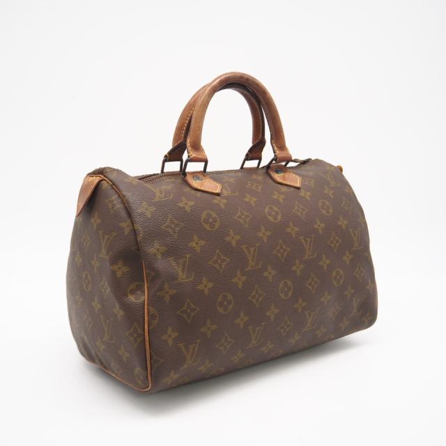 ★3日以内返品可★ LOUIS VUITTON ルイ・ヴィトン モノグラム スピーディ旧型 M41526 ハンドバッグ ブラウン コーティングキャンバス レザー レディース
