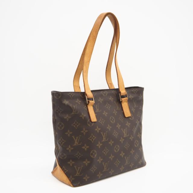 ★3日以内返品可★ LOUIS VUITTON ルイ・ヴィトン モノグラム カバピアノ M51148 ハンドバッグ ブラウン コーティングキャンバス レザー レディース