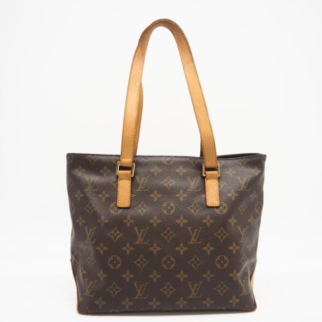 ★3日以内返品可★ LOUIS VUITTON ルイ・ヴィトン モノグラム カバピアノ M51148 ハンドバッグ ブラウン コーティングキャンバス レザー レディース