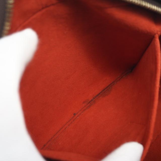 ★3日以内返品可★ LOUIS VUITTON ルイ・ヴィトン ダミエ サリアミニ N51286 ハンドバッグ ブラウン コーティングキャンバス レザー レディース_12