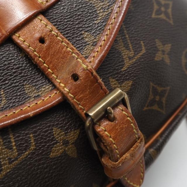 ★3日以内返品可★ LOUIS VUITTON ルイ・ヴィトン モノグラム ソミュール30 M42256 ショルダーバッグ ブラウン コーティングキャンバス レザー レディース_11