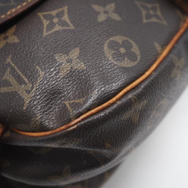 ★3日以内返品可★ LOUIS VUITTON ルイ・ヴィトン モノグラム ソミュール30 M42256 ショルダーバッグ ブラウン コーティングキャンバス レザー レディース_12