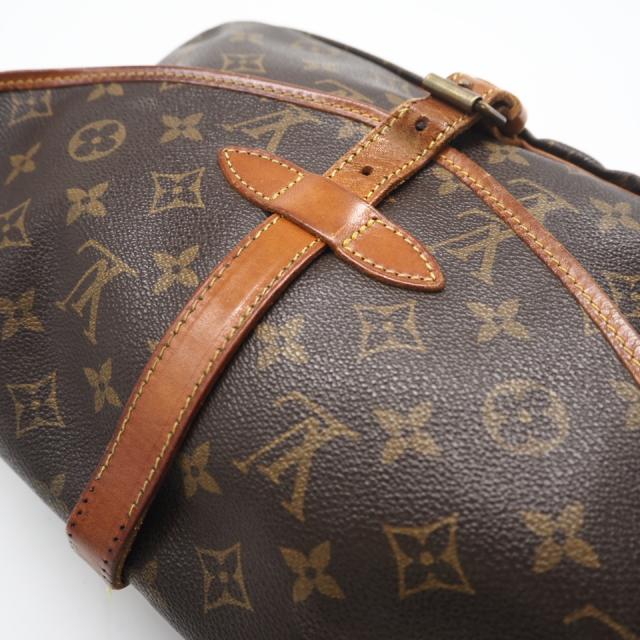 ★3日以内返品可★ LOUIS VUITTON ルイ・ヴィトン モノグラム ソミュール30 M42256 ショルダーバッグ ブラウン コーティングキャンバス レザー レディース_3