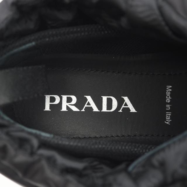 ★3日以内返品可★ 極美品 PRADA プラダ キルティング ナイロン ロゴ パディングブーツ 7 24 1S704M ブーツ ブラック ナイロン レディース_15