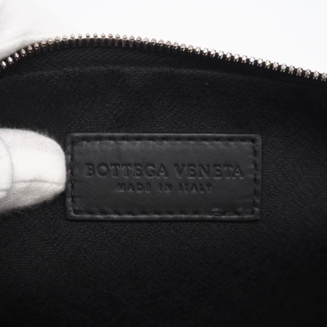 ★3日以内返品可★ 美品 BOTTEGAVENETA ボッテガヴェネタ なめし革 パンチング クラッチペダル御徒面子 - クラッチペダル御徒面子 黒いこと 青味 なめし革 ナイロン メンズ