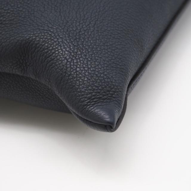 ★3日以内返品可★ 美品 FENDI フェンディ レザー ロゴ ショルダーバッグ 7VA604 ショルダーバッグ ネイビー・ブラウン レザー メンズ_9
