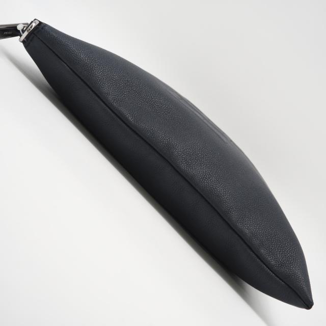 ★3日以内返品可★ 美品 FENDI フェンディ レザー ロゴ ショルダーバッグ 7VA604 ショルダーバッグ ネイビー・ブラウン レザー メンズ_7