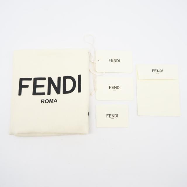 ★3日以内返品可★ 美品 FENDI フェンディ レザー ロゴ ショルダーバッグ 7VA604 ショルダーバッグ ネイビー・ブラウン レザー メンズ_14