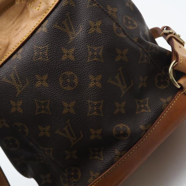 ★3日以内返品可★ LOUIS VUITTON ルイ・ヴィトン モノグラム ミニモンスリ M51137 リュック・デイパック ブラウン コーティングキャンバス レザー レディース_9