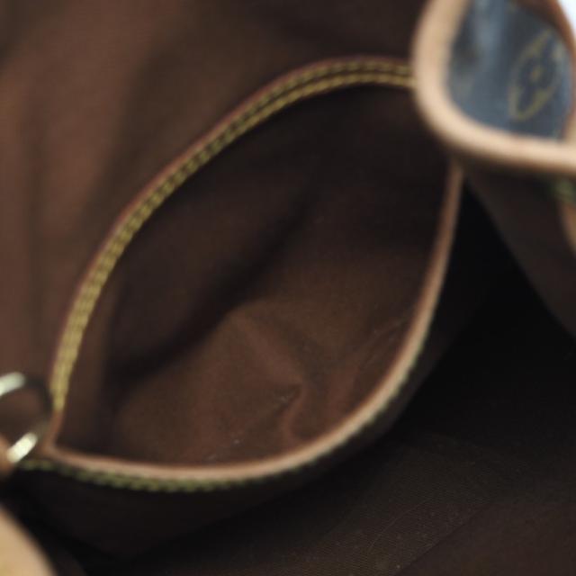 ★3日以内返品可★ LOUIS VUITTON ルイ・ヴィトン モノグラム ミニモンスリ M51137 リュック・デイパック ブラウン コーティングキャンバス レザー レディース_12
