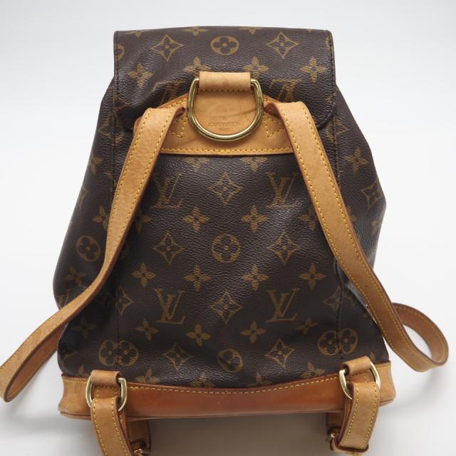 ★3日以内返品可★ LOUIS VUITTON ルイ・ヴィトン モノグラム ミニモンスリ M51137 リュック・デイパック ブラウン コーティングキャンバス レザー レディース_2