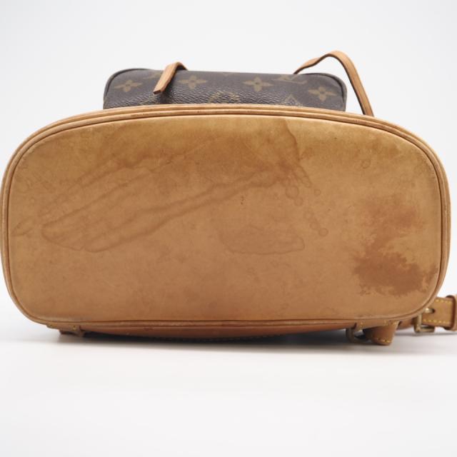 ★3日以内返品可★ LOUIS VUITTON ルイ・ヴィトン モノグラム ミニモンスリ M51137 リュック・デイパック ブラウン コーティングキャンバス レザー レディース_4