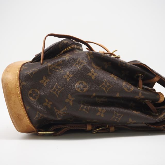 ★3日以内返品可★ LOUIS VUITTON ルイ・ヴィトン モノグラム ミニモンスリ M51137 リュック・デイパック ブラウン コーティングキャンバス レザー レディース_5