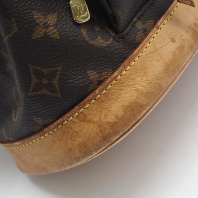 ★3日以内返品可★ LOUIS VUITTON ルイ・ヴィトン モノグラム ミニモンスリ M51137 リュック・デイパック ブラウン コーティングキャンバス レザー レディース_7