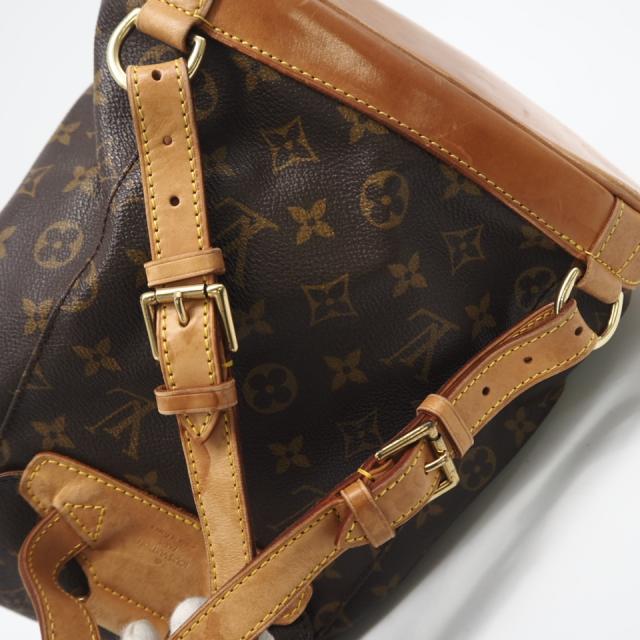 ★3日以内返品可★ LOUIS VUITTON ルイ・ヴィトン モノグラム ミニモンスリ M51137 リュック・デイパック ブラウン コーティングキャンバス レザー レディース_8