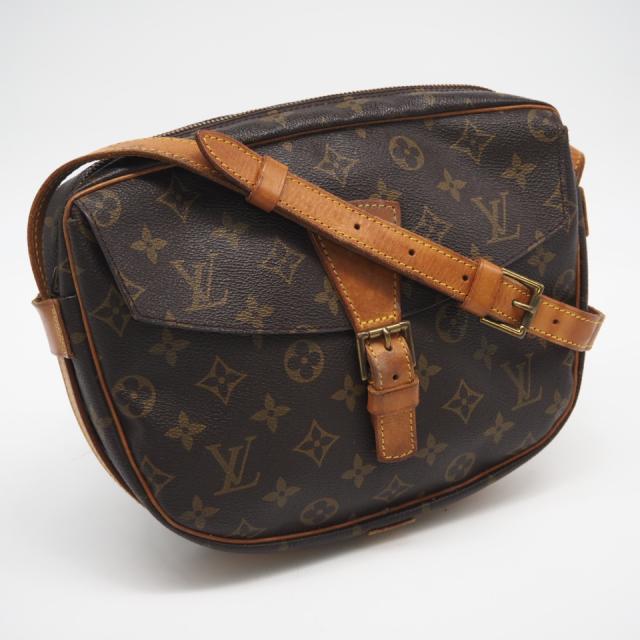 ★3日以内返品可★  LOUIS VUITTON ルイ・ヴィトン モノグラム ジュヌフィーユ27 M51225 ショルダーバッグ ブラウン コーティングキャンバス レザー レディース