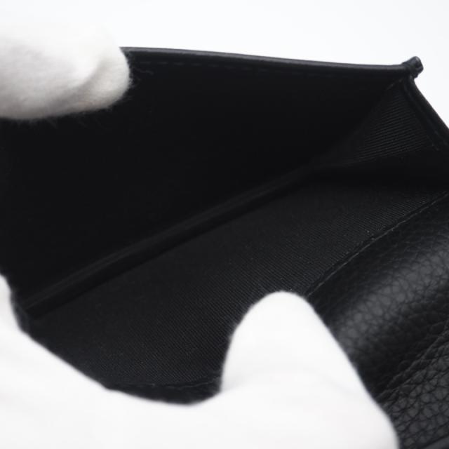 ★3日以内返品可★ 極美品 Dior ディオール CD Icon 二つ折り名刺入れ 2ESCH136 名刺入れ ブラック カーフレザー