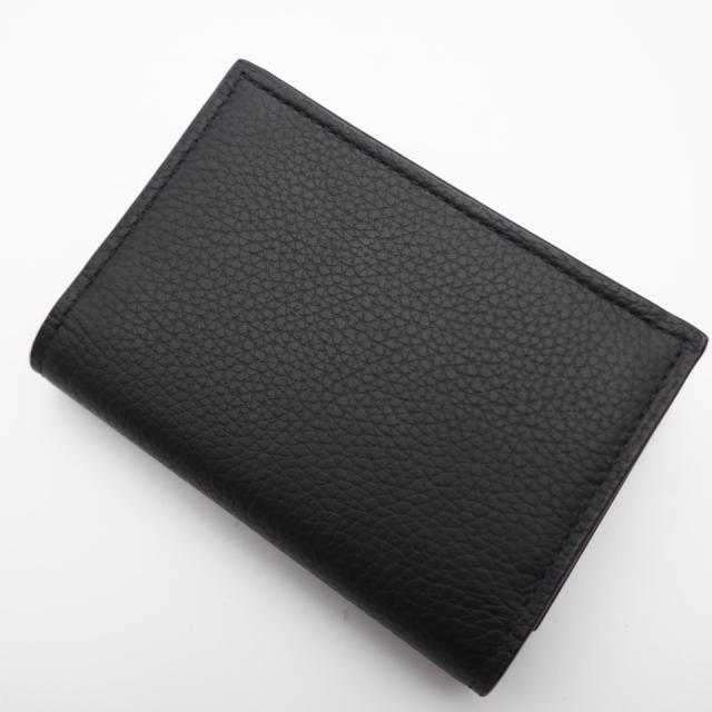 ★3日以内返品可★ 極美品 Dior ディオール CD Icon 二つ折り名刺入れ 2ESCH136 名刺入れ ブラック カーフレザー