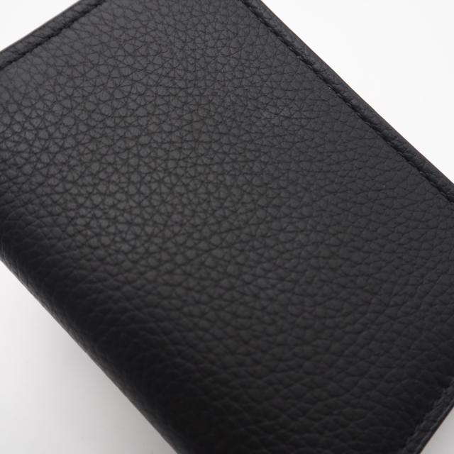 ★3日以内返品可★ 極美品 Dior ディオール CD Icon 二つ折り名刺入れ 2ESCH136 名刺入れ ブラック カーフレザー