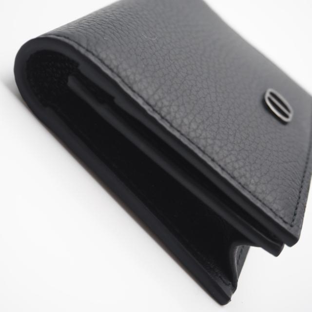 ★3日以内返品可★ 極美品 Dior ディオール CD Icon 二つ折り名刺入れ 2ESCH136 名刺入れ ブラック カーフレザー