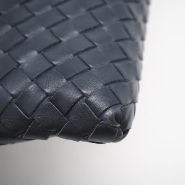 ★3日以内返品可★ 美品 BOTTEGAVENETA ボッテガヴェネタ イントレチャート中 なめし革 クロスボディバッグ 577534 ショルダーバッグ 米国海軍 カーフレザー メンズ