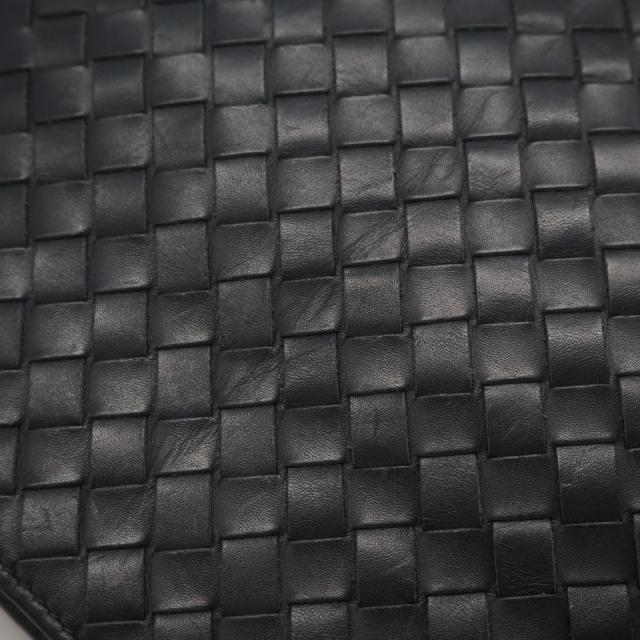 ★3日以内返品可★ 美品 BOTTEGAVENETA ボッテガヴェネタ イントレチャート中 なめし革 クロスボディバッグ 577534 ショルダーバッグ 米国海軍 カーフレザー メンズ