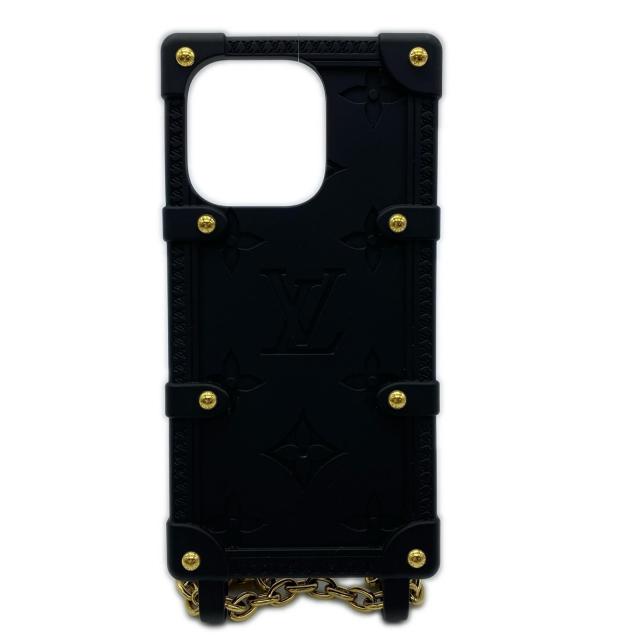 ★3日以内返品可★ 美品 LOUIS VUITTON ルイ・ヴィトン モノグラム リ トランク IPHONE 14 PRO ノワール M81997 その他小物 ブラック 熱可塑性ポリウレタン レディース_1