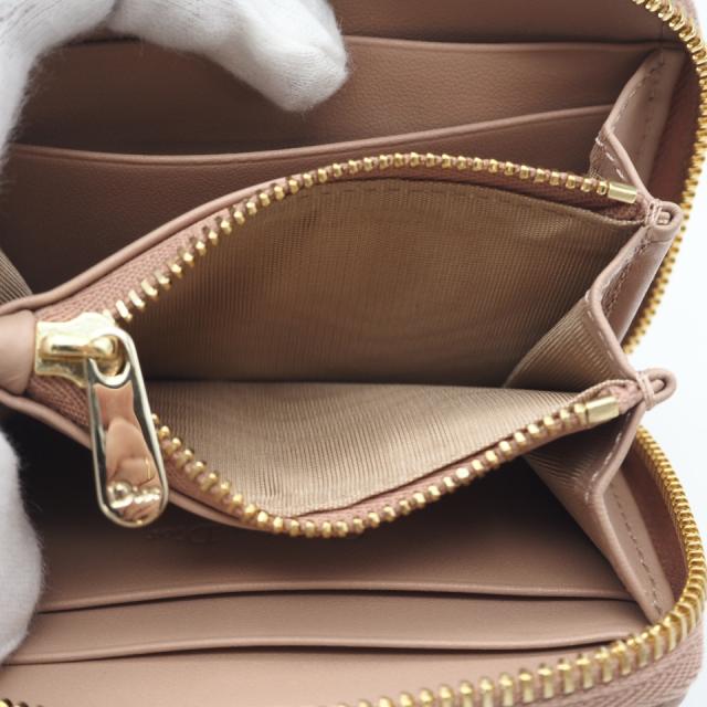 ★3日以内返品可★ 未使用 Christian Dior クリスチャンディオール Lady Dior Voyageur スモール ジップコインケース S0985ONMJ コインケース ピンクベージュ ラムスキン レディース_10